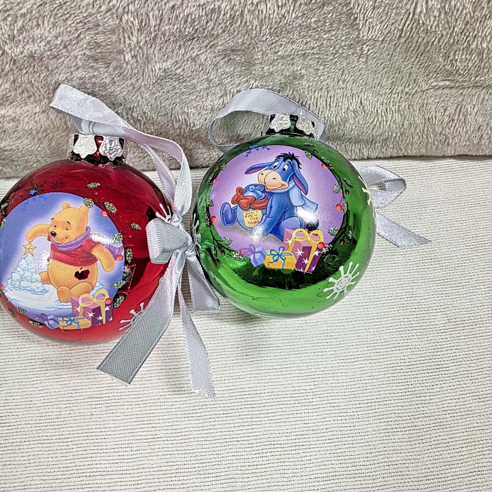 Disney Christmas Tree Decorations Christmas Ornament Tigger Pooh Eeyore Lot of 3 - Picture 3 of 4